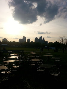 Sunset at Piedmont Park in Atlanta