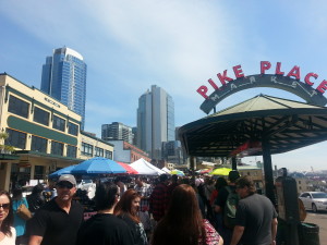 Pikes Place Market, Seattle, cross country road trip