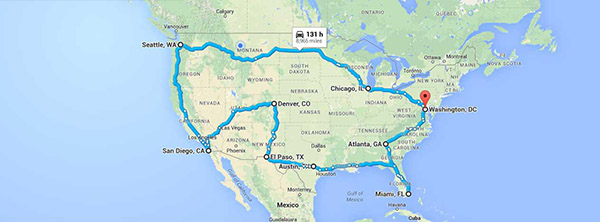 How to Take a Cross-Country Road Trip Across America - Landing