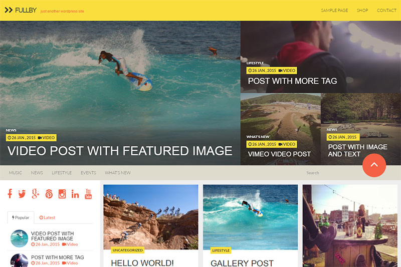 Fullby free wordpress theme