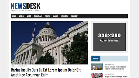 MH Newdesk Free WordPress Magazine Theme