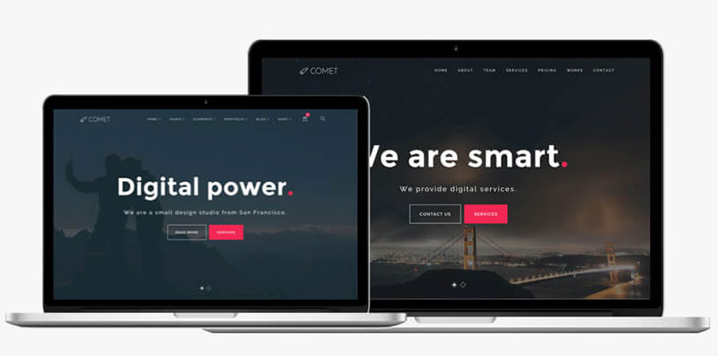 Comet Premium One Page WordPress Theme