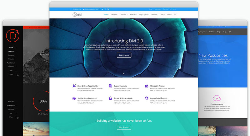 Divi Premium One Page WordPress Theme